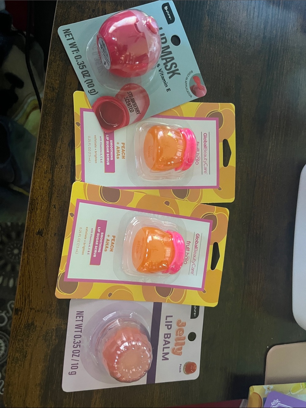 Assorted Lip Balm Pods - Pink and Orange
